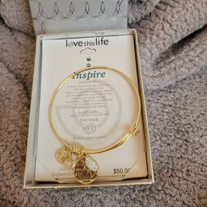 Love This Life Gold Charm Bracelet